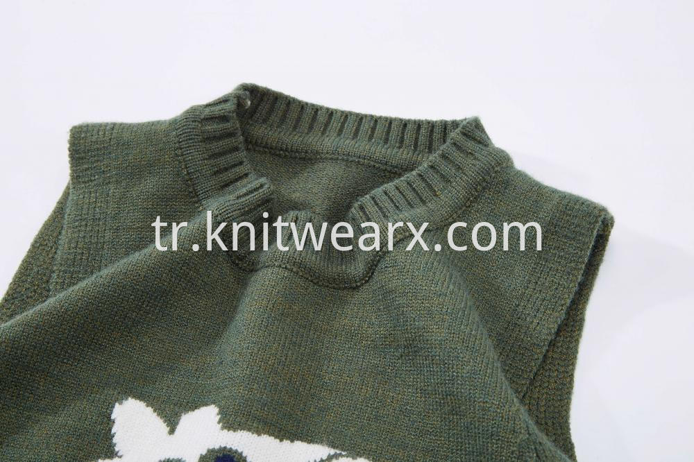 Boy's Lovely Peggy Crew Neck Jaquard Knitted Pullover